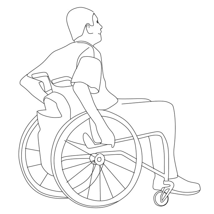 wheelchair drawing blocks